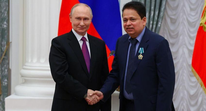 Russia’s Top Civilian Honor To Saman Weerasinghe